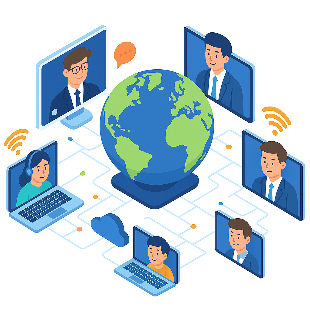 Ilustración de soluciones empresariales